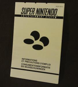 Super Nintendo Informations Et Précautions d'Emploi SNSP-FAH-2 (1)